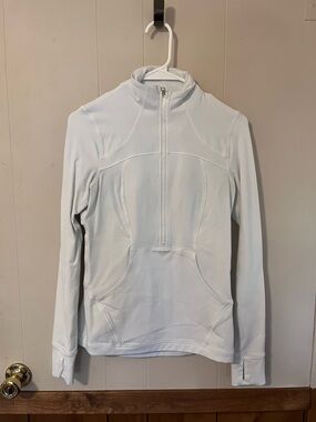 lululemon athletica Men's White Half-Zip Performance Pullover